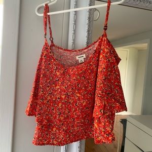 Garage cropped floral top